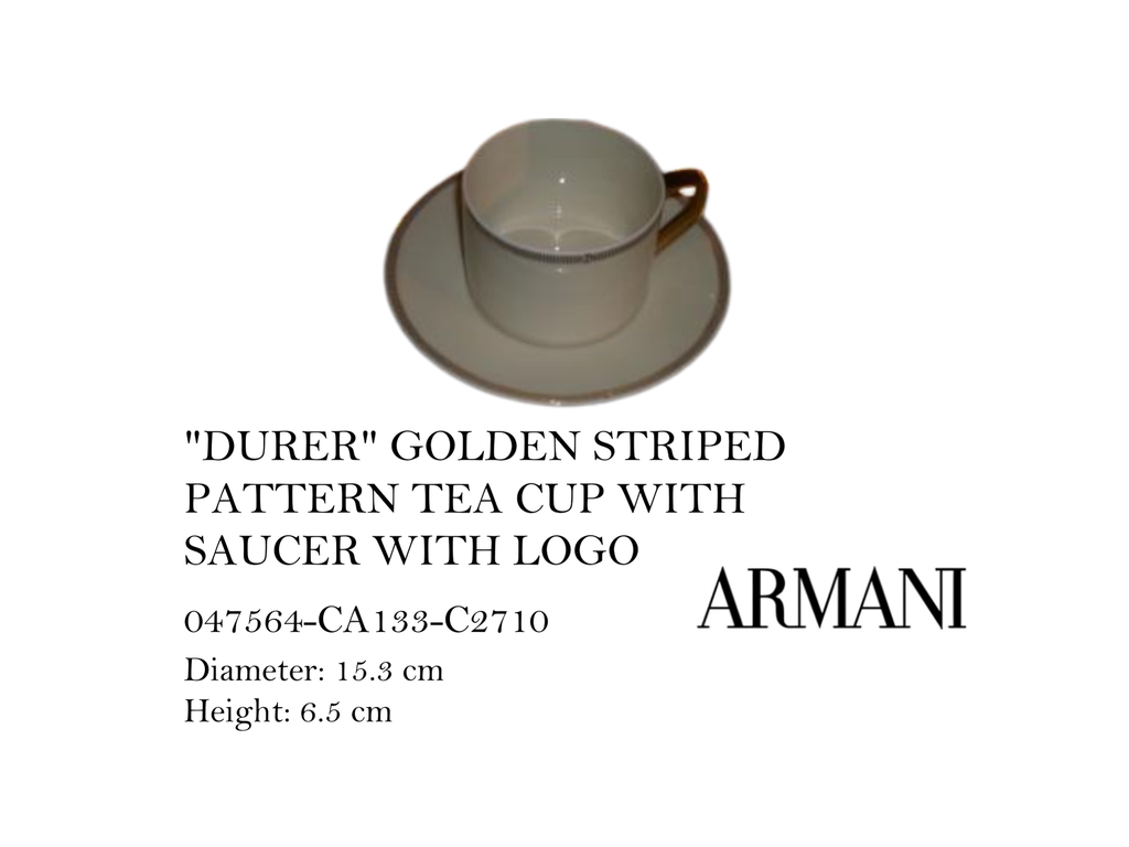 "DURER"  TEA CUP WITH SAUCER WITH LOGO
