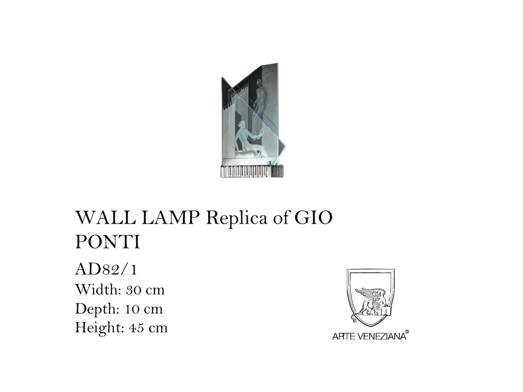 WALL LAMP REPLICA OF GIO PONTI