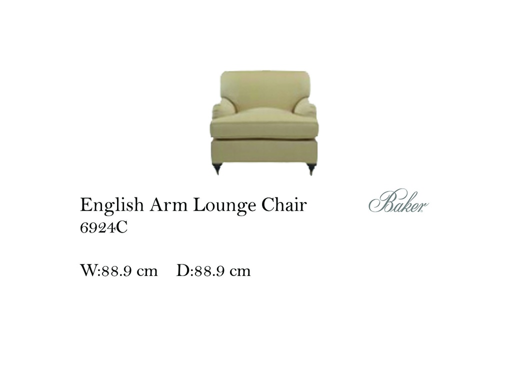 ENGLISH ARM LOUNGE CHAIR