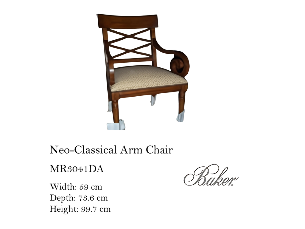 NEO-CLASSICAL ARM CHAIR