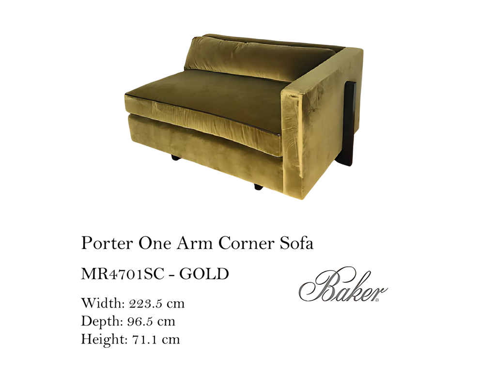 PORTER ONE ARM CORNER SOFA - LEFT ARM