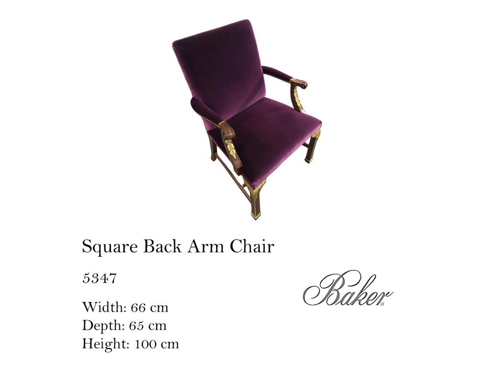 SQUARE BACK ARM CHAIR