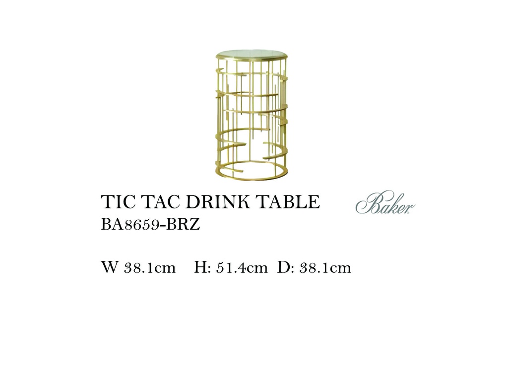TIC TAC DRINK TABLE - BRZ