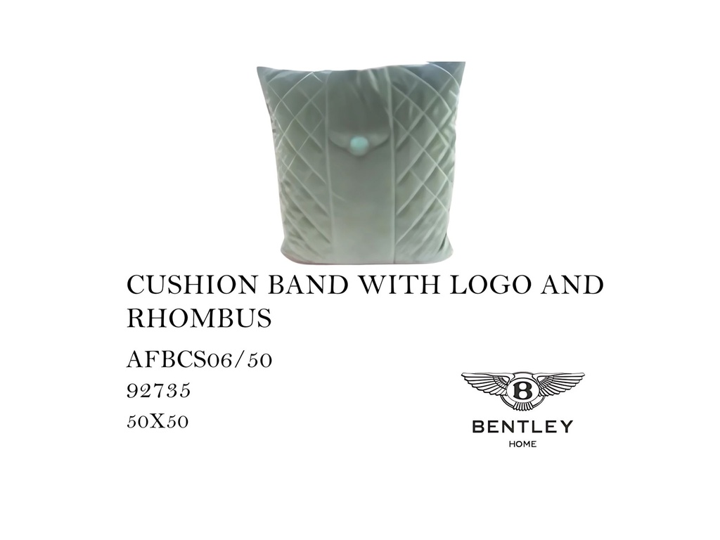CUSHION BAND WITH LOGO AND RHOMBUS