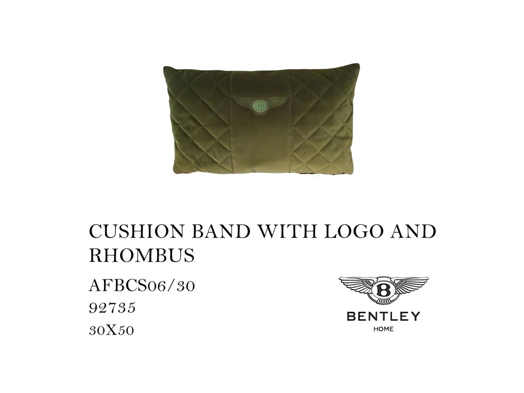 CUSHION BAND WITH LOGO AND RHOMBUS