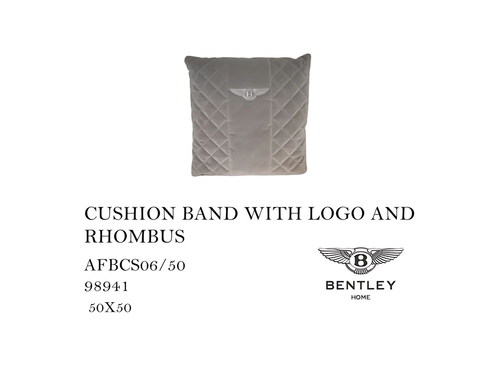 CUSHION BAND WITH LOGO AND RHOMBUS