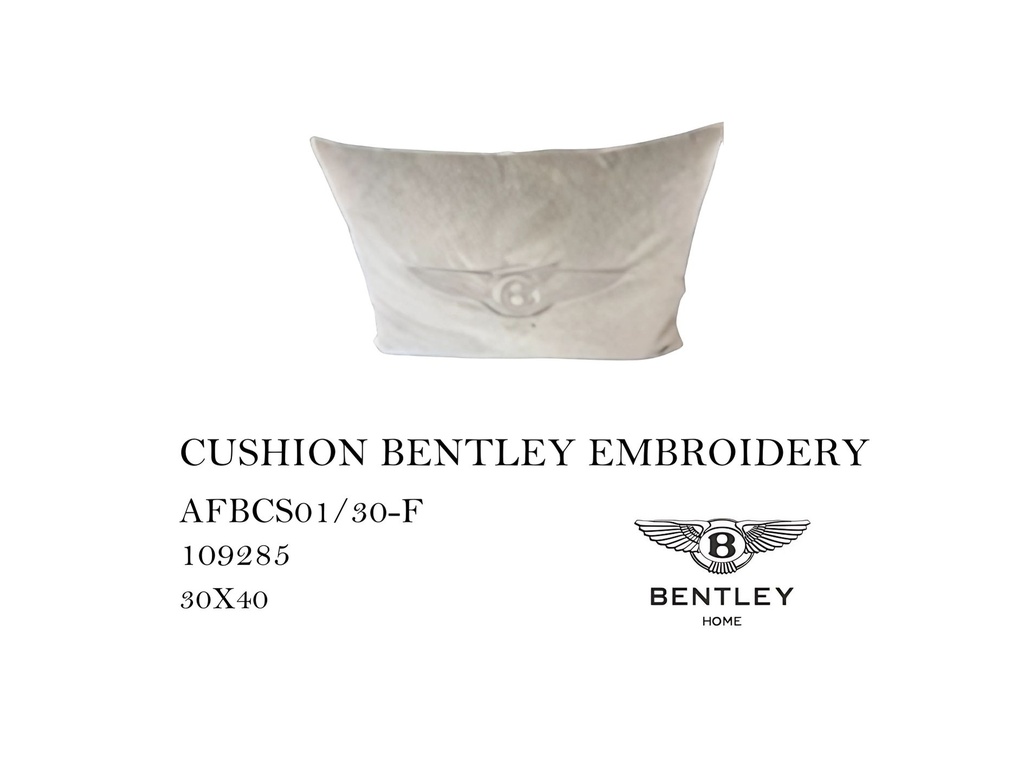 CUSHION BENTLEY EMBROIDERY