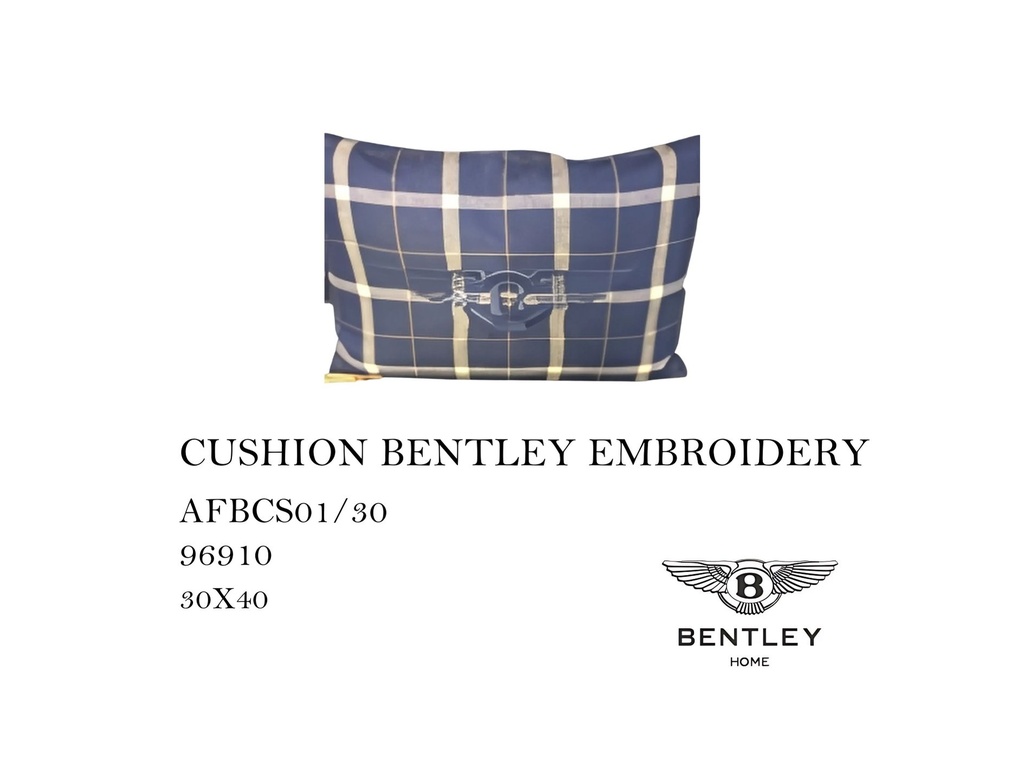 CUSHION BENTLEY EMBROIDERY