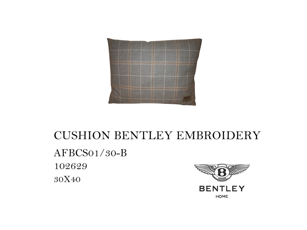 CUSHION BENTLEY EMBROIDERY