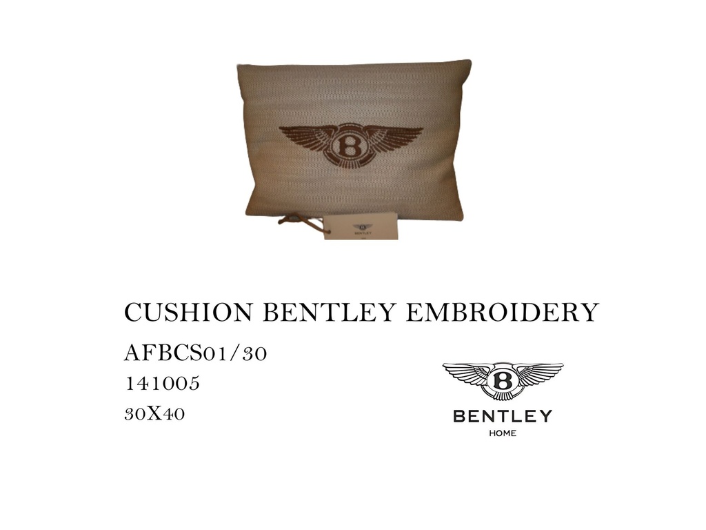 CUSHION BENTLEY EMBROIDERY