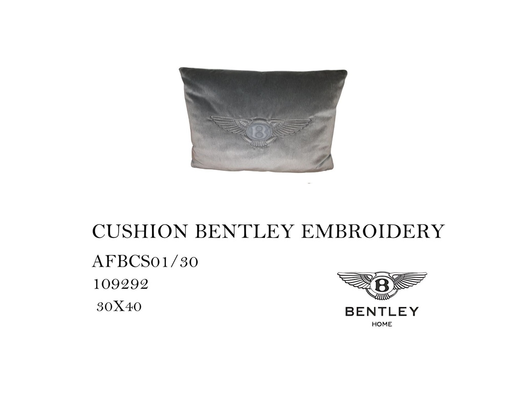 CUSHION BENTLEY EMBROIDERY