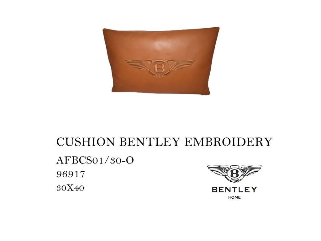 CUSHION BENTLEY EMBROIDERY
