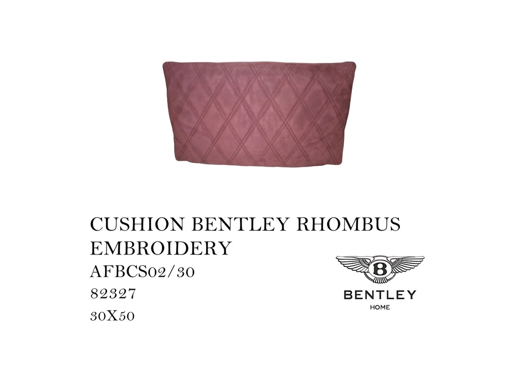 CUSHION BENTLEY RHOMBUS EMBROIDERY