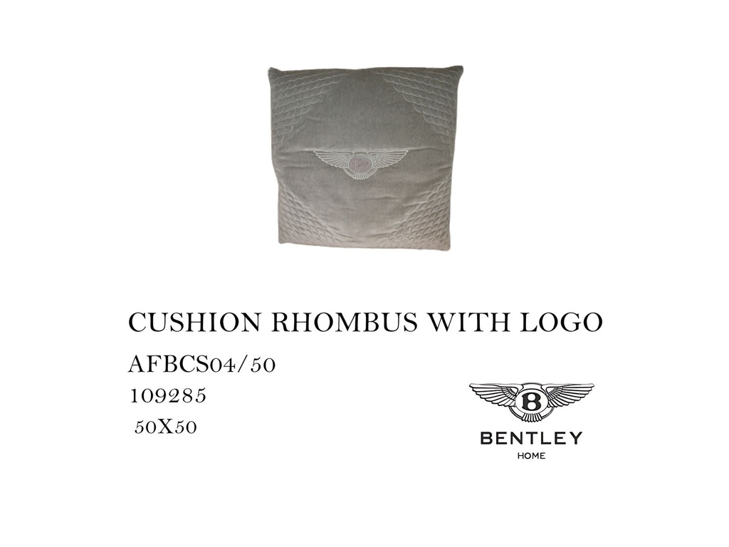 CUSHION RHOMBUS WITH LOGO