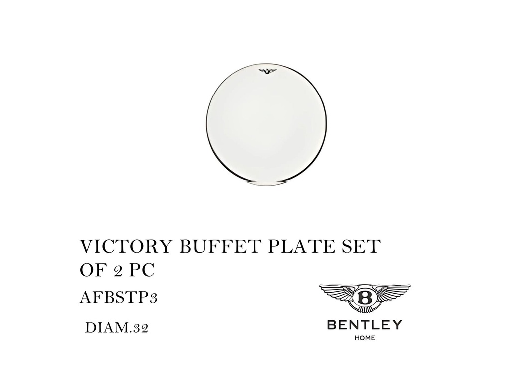 VICTORY BUFFET PLATE SET OF 2 PC