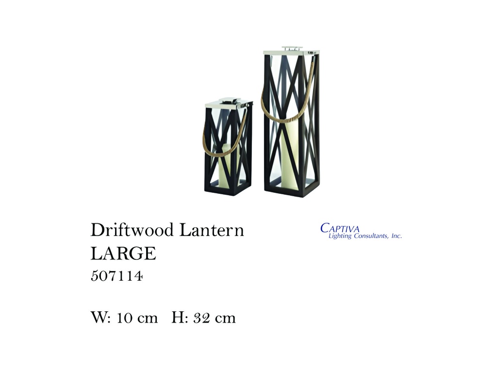 DRIFTWOOD LANTERN LARGE