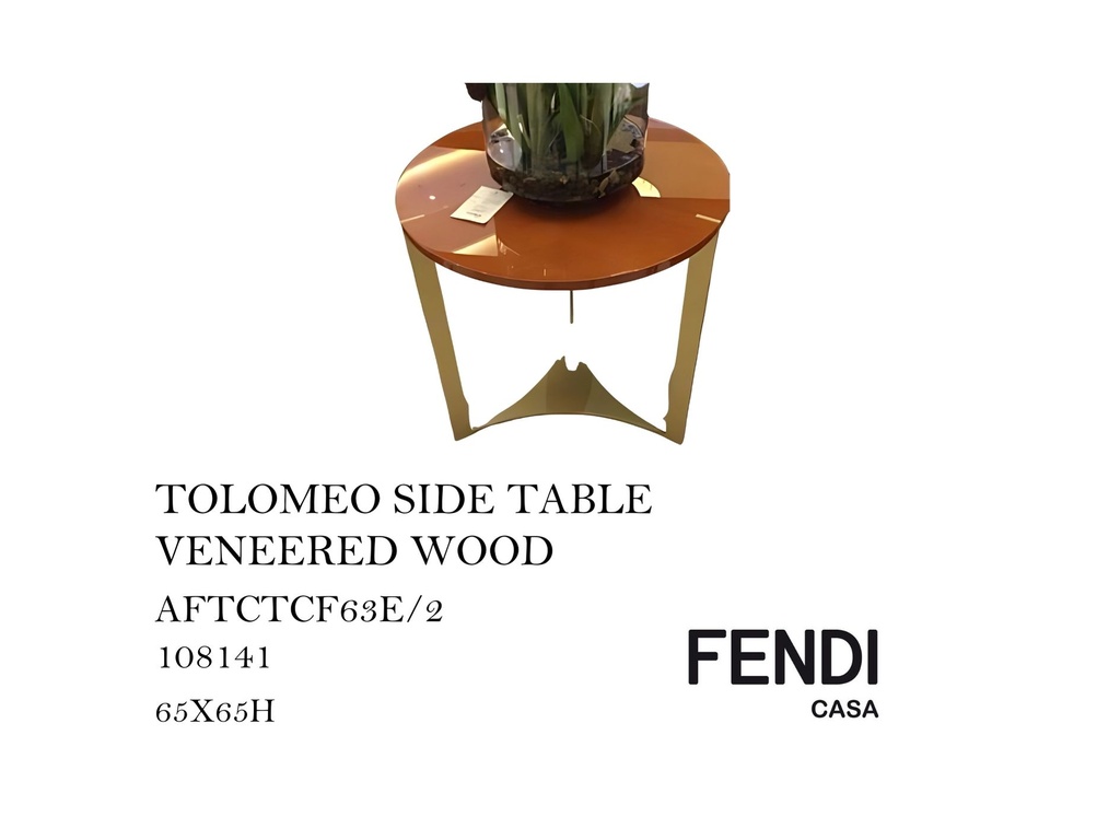 TOLOMEO SIDE TABLE VENEERED WOOD
