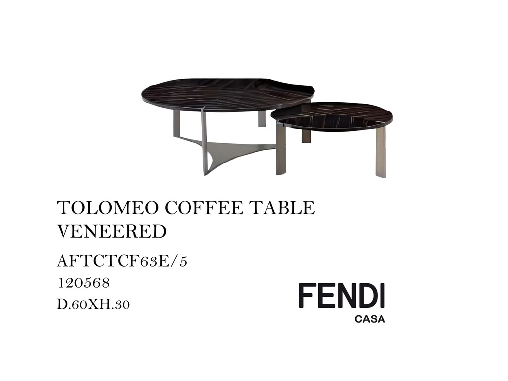 TOLOMEO COFFEE TABLE D.60XH.30 VENEERED