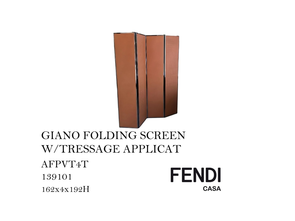 GIANO FOLDING SCREEN W/TRESSAGE APPLICAT