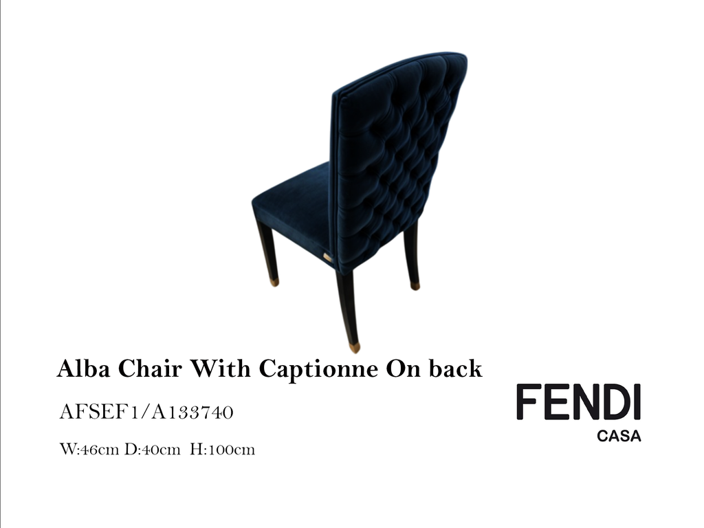 ALBA CHAIR WITH CAPITONNE' ON BACK