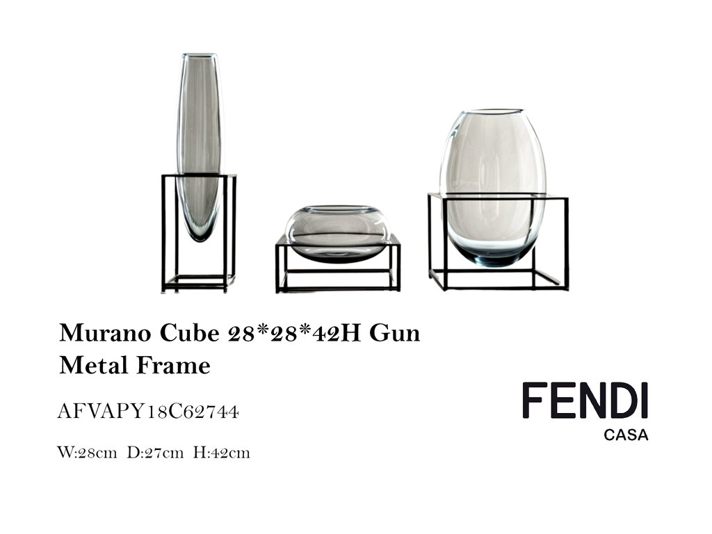 MURANO CUBE 28X28X42H GUN METAL FRAME(FRAME ONLY)