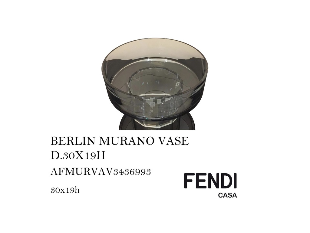 BERLIN MURANO VASE D.30X19H