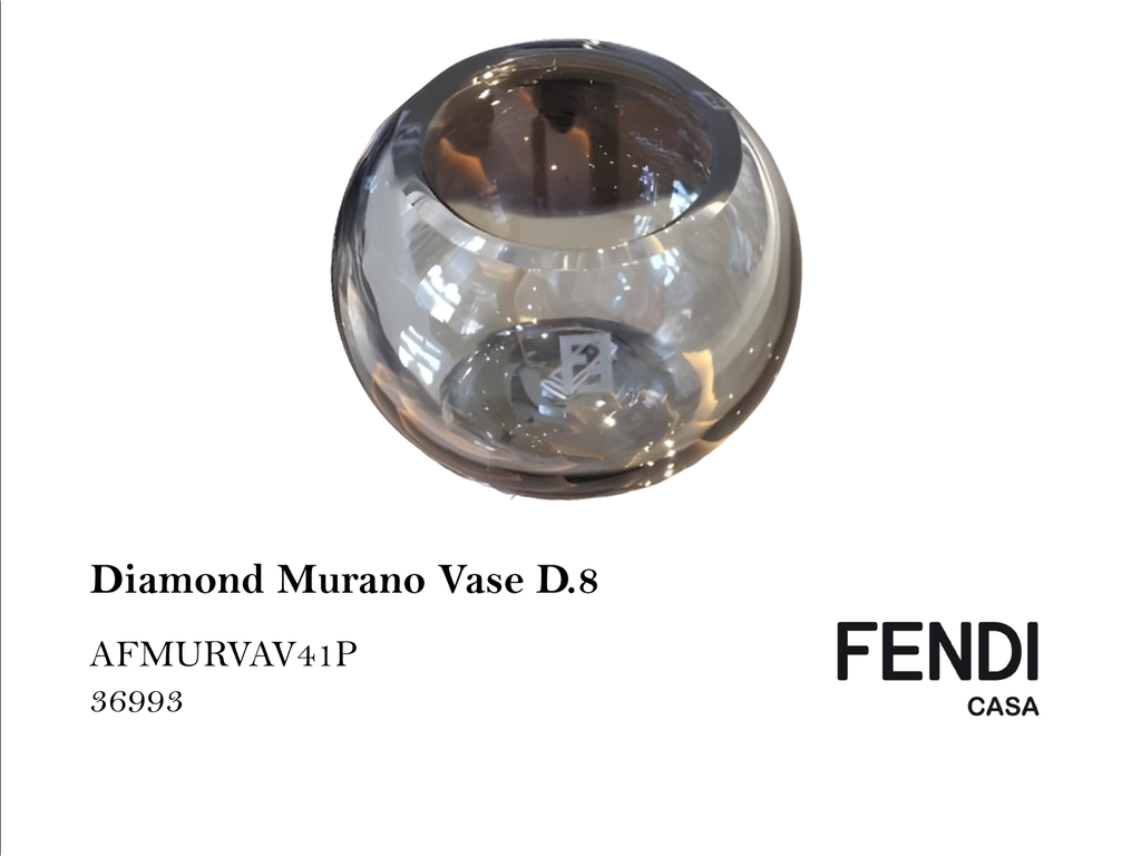 DIAMOND MURANO VASE D.8