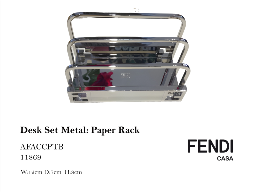 DESK SET METAL: PAPER RACK