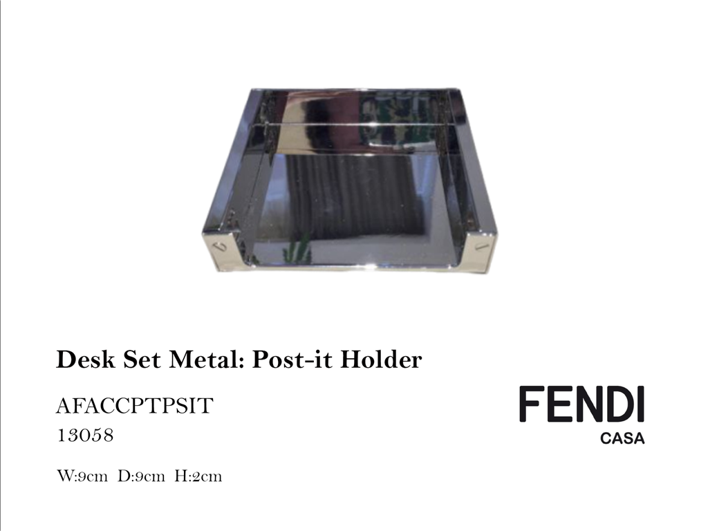 DESK SET METAL: POST-IT HOLDER