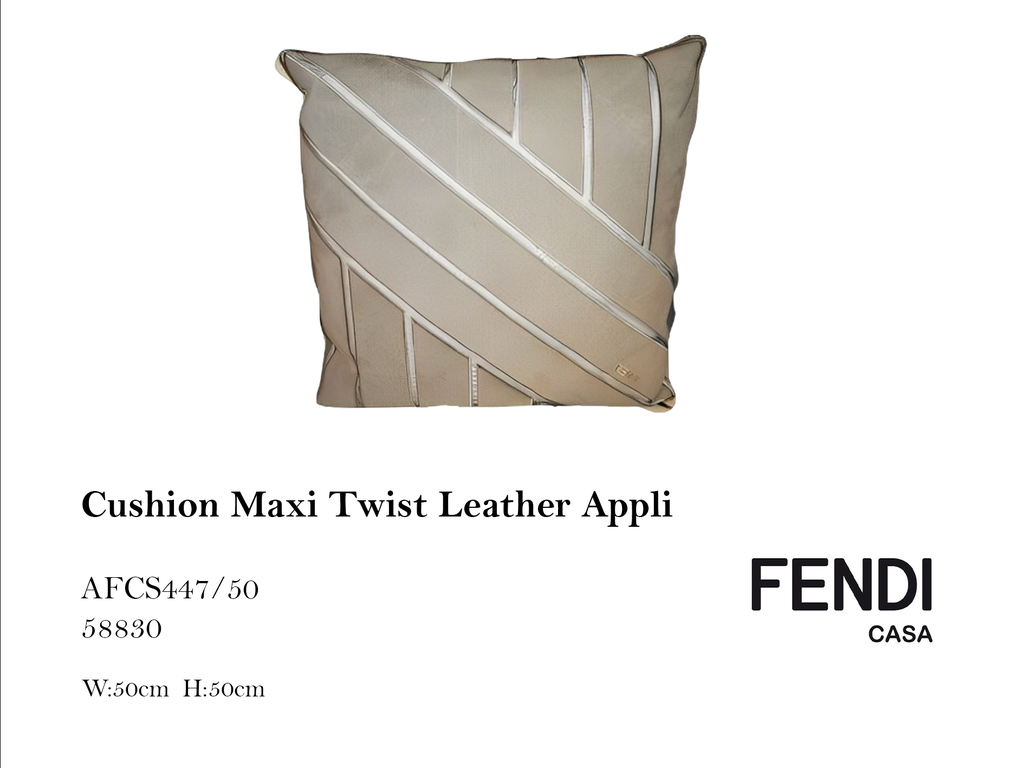 Cushion Maxi Twist Leather Appli