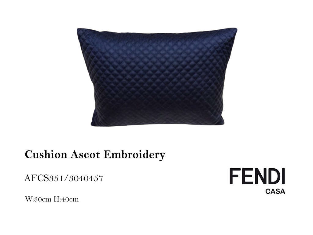 CUSHION 30X40 ASCOT EMBROIDERY