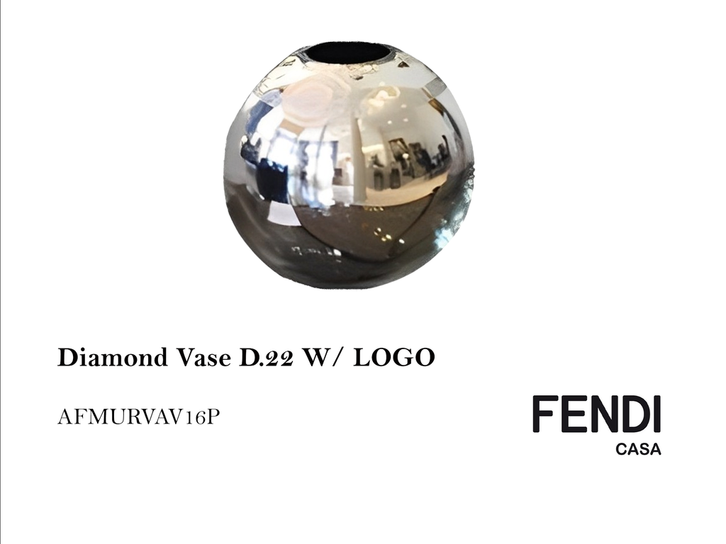 Diamond Vase D.22 W/ LOGO