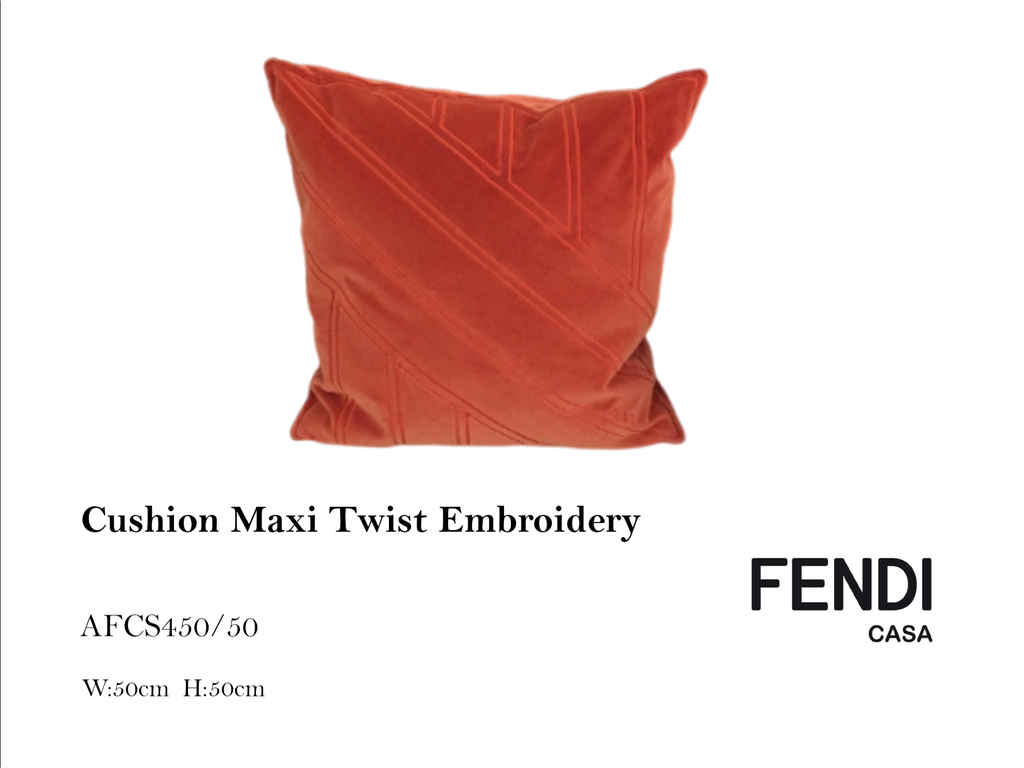 CUSHION MAXI TWIST EMBROIDERY