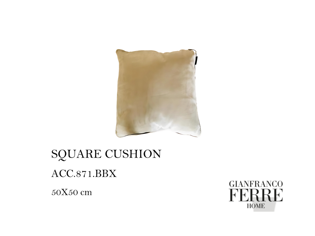 SQUARE CUSHION - (SAND + DOVE)