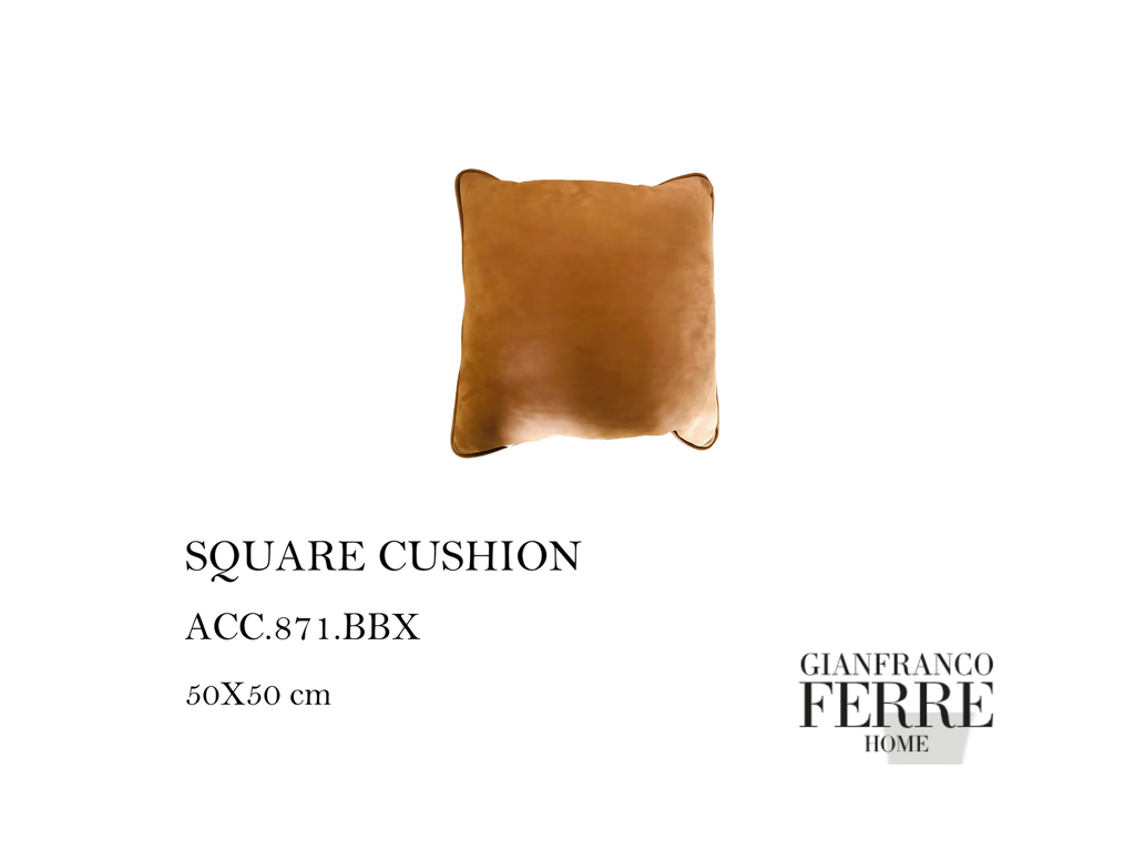 SQUARE CUSHION - RUST