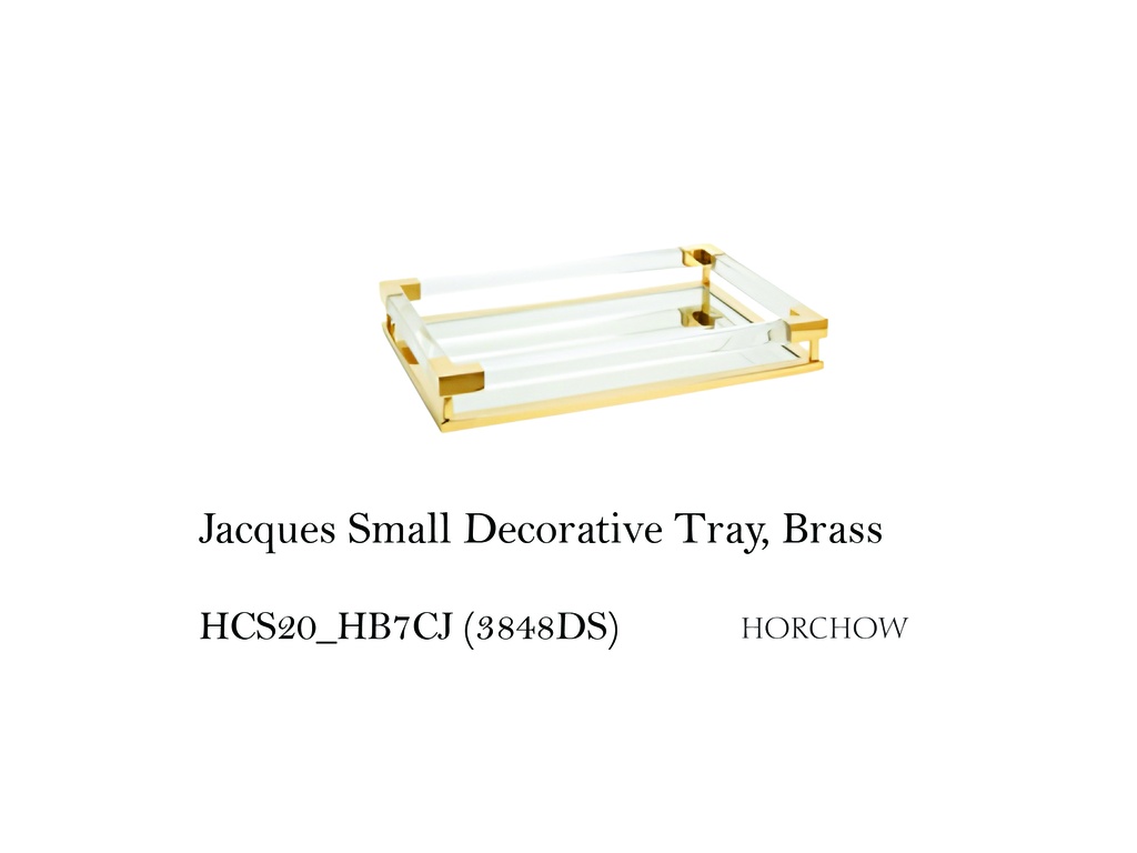 Jacques Small Decorative Tray, Brass