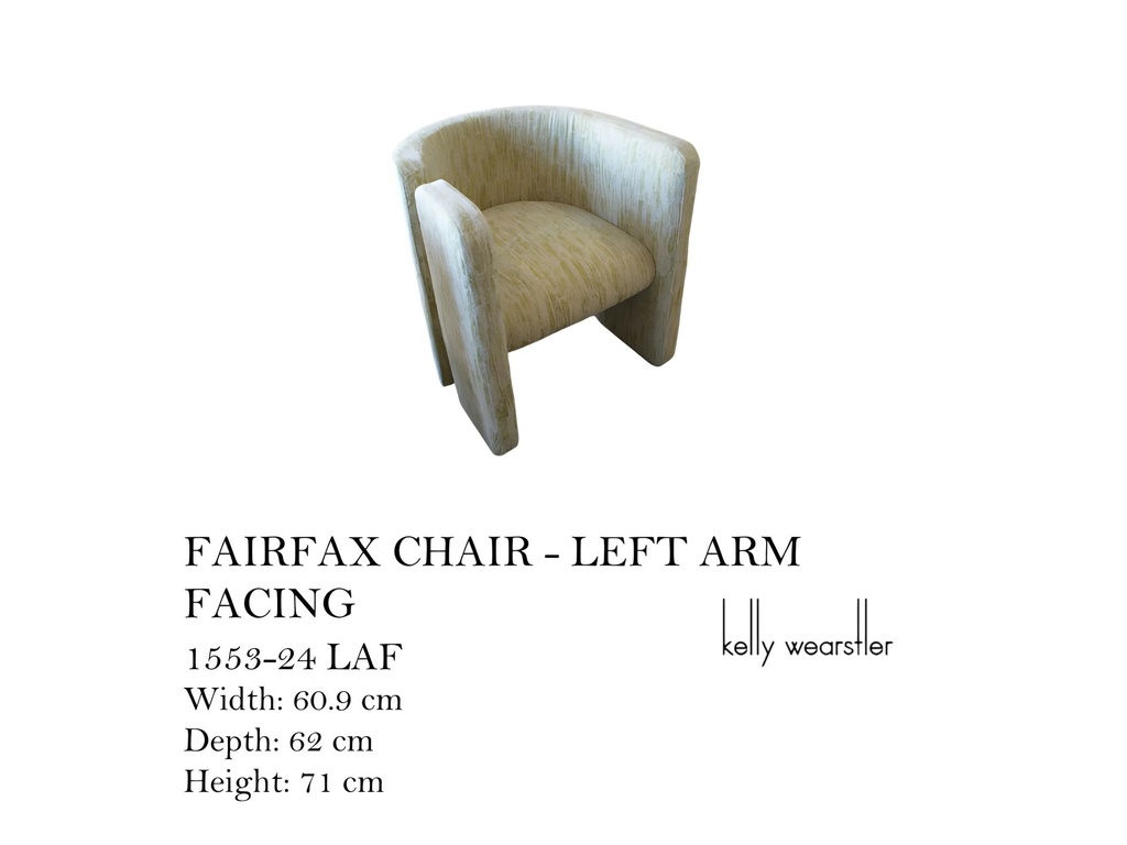 FAIRFAX CHAIR - LEFT ARM FACING
