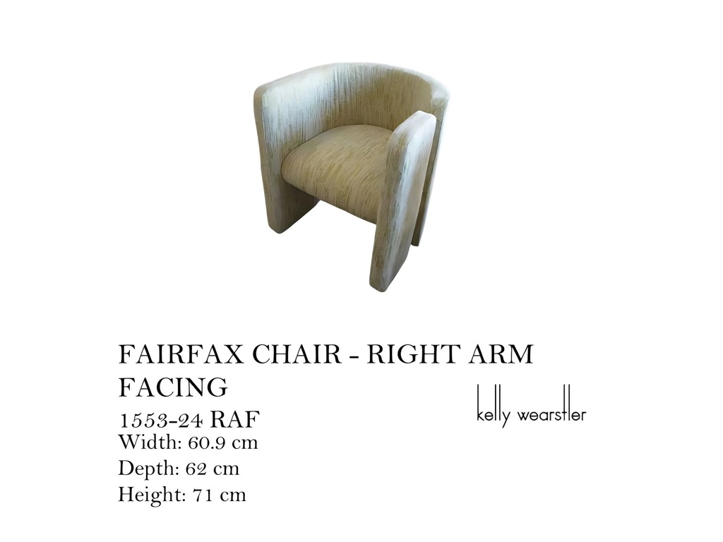 FAIRFAX CHAIR - RIGHT ARM FACING