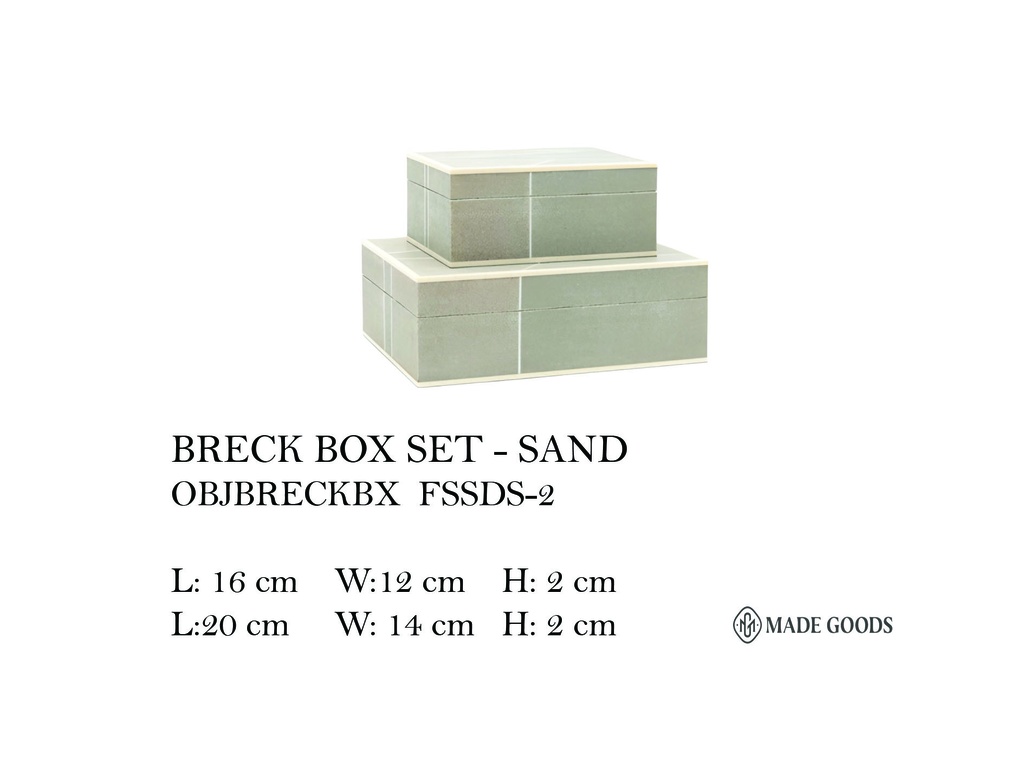 BRECK BOX SET - SAND