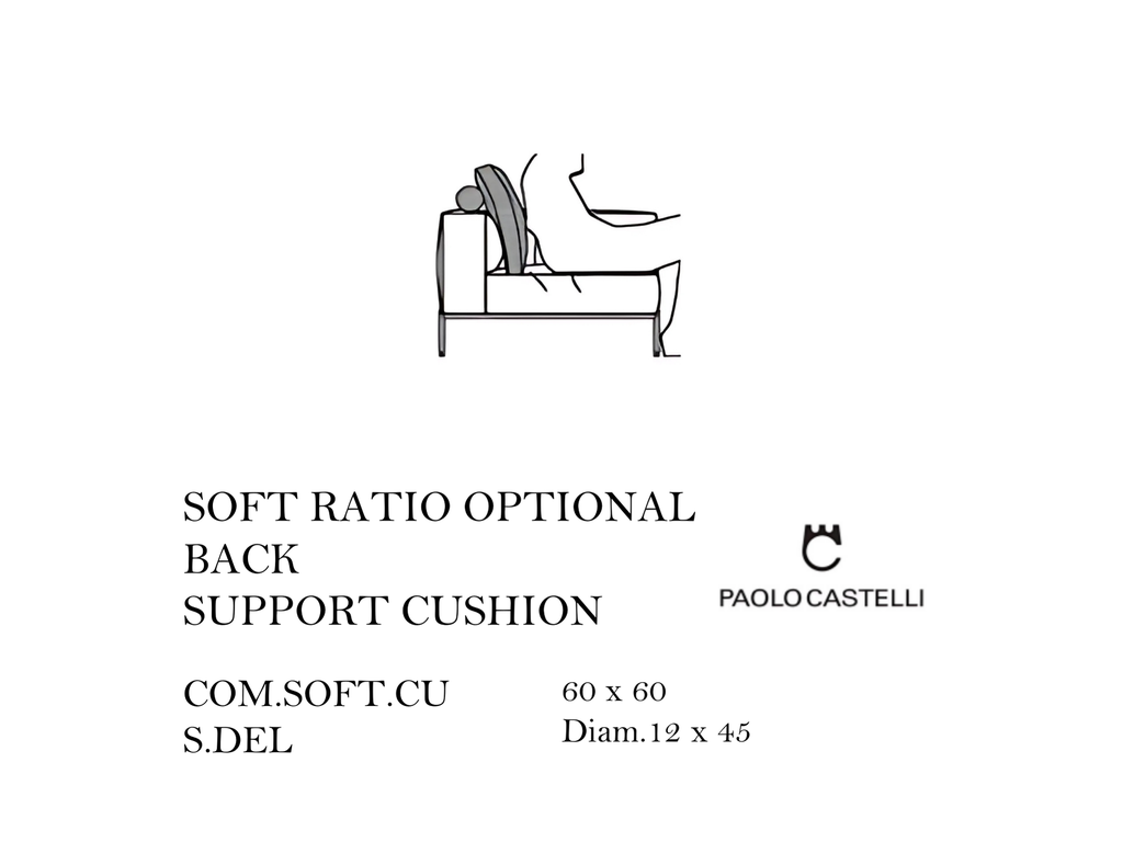 SOFT RATIO OPTIONAL BACK SUPPORT CUSHION