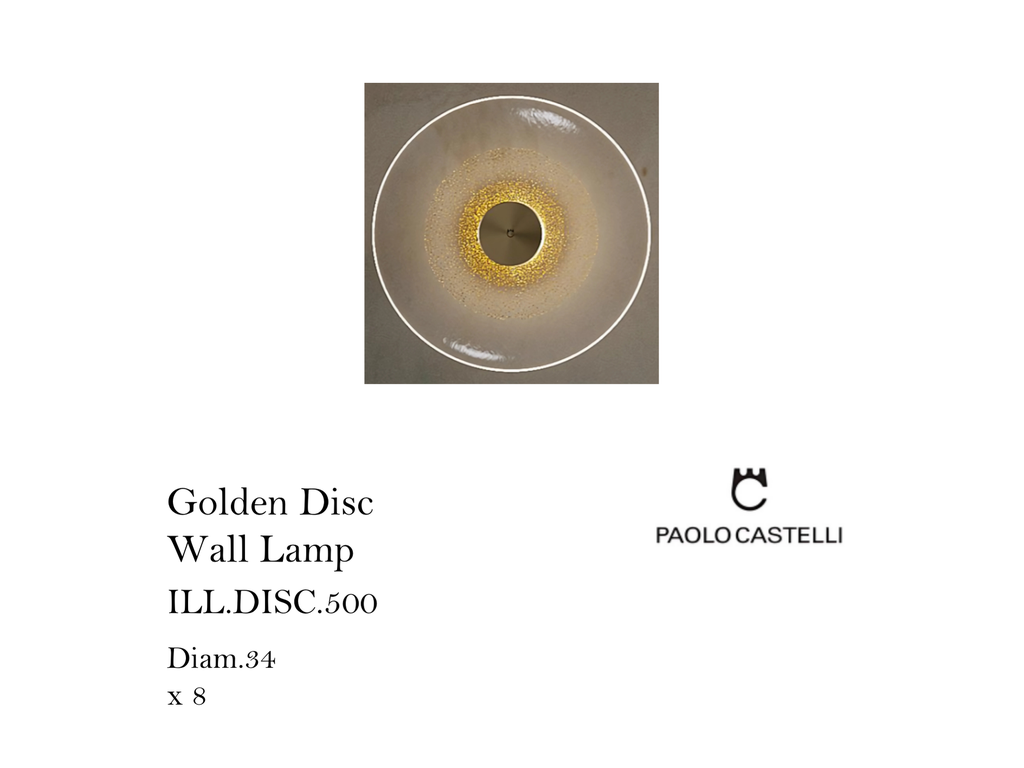 Golden Disc Wall Lamp