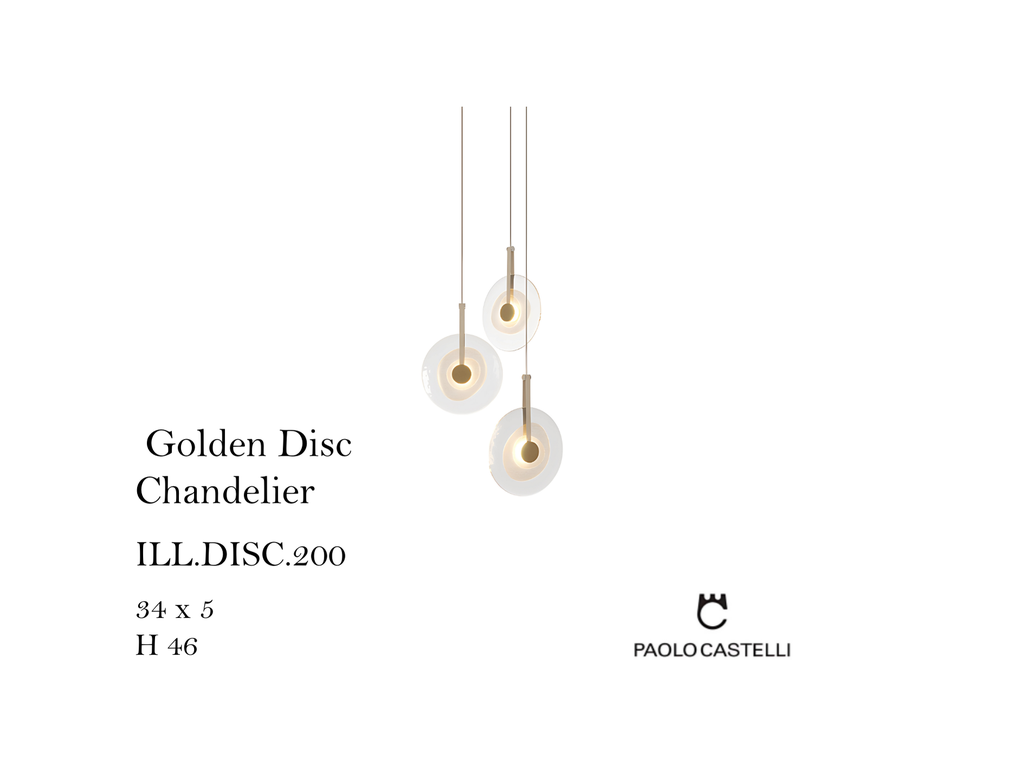 Golden Disc Chandelier