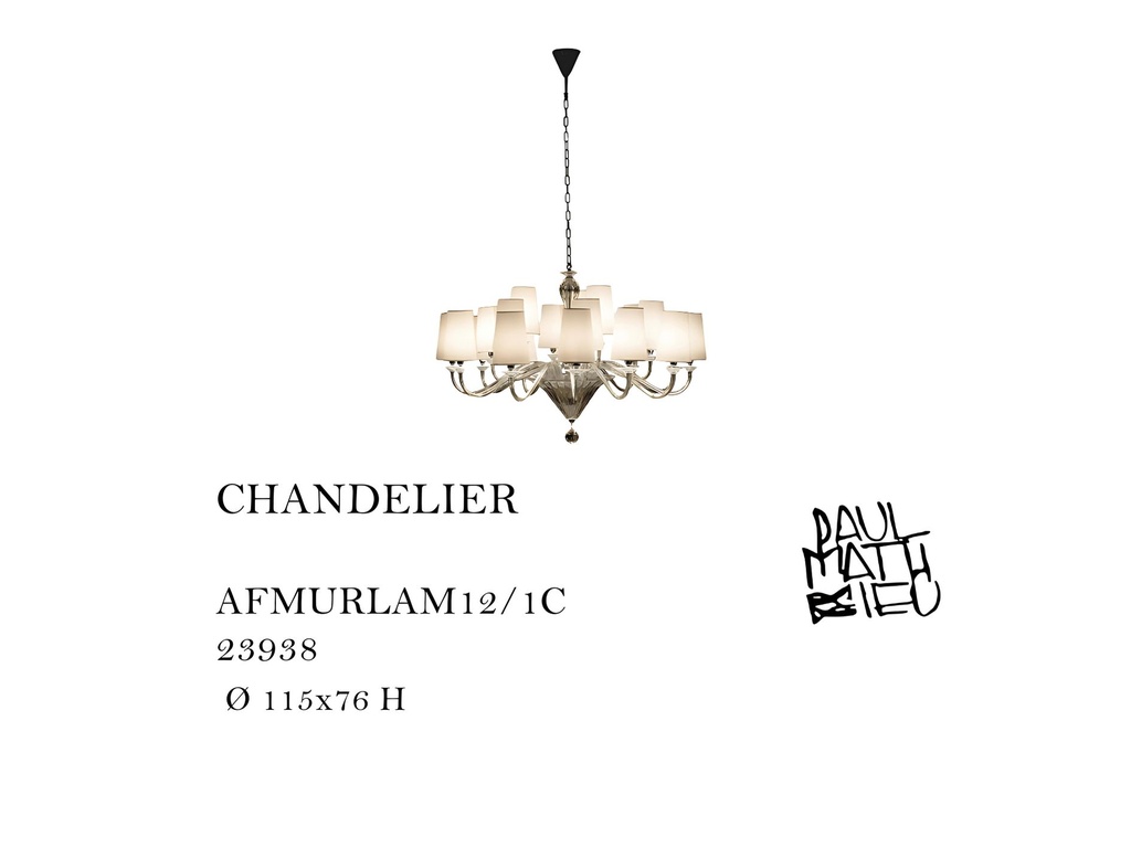 BELLINI CHANDELIER 21 ARMS AT 1 ROW
