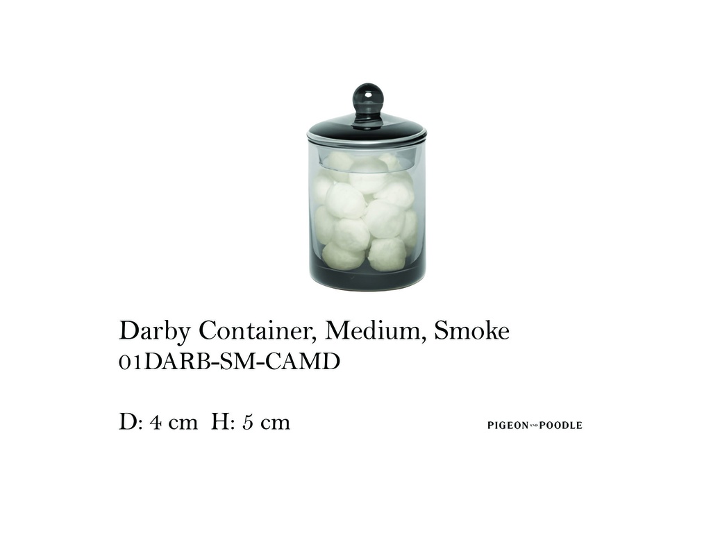 DARBY CONTAINER MEDUIM SMOKE