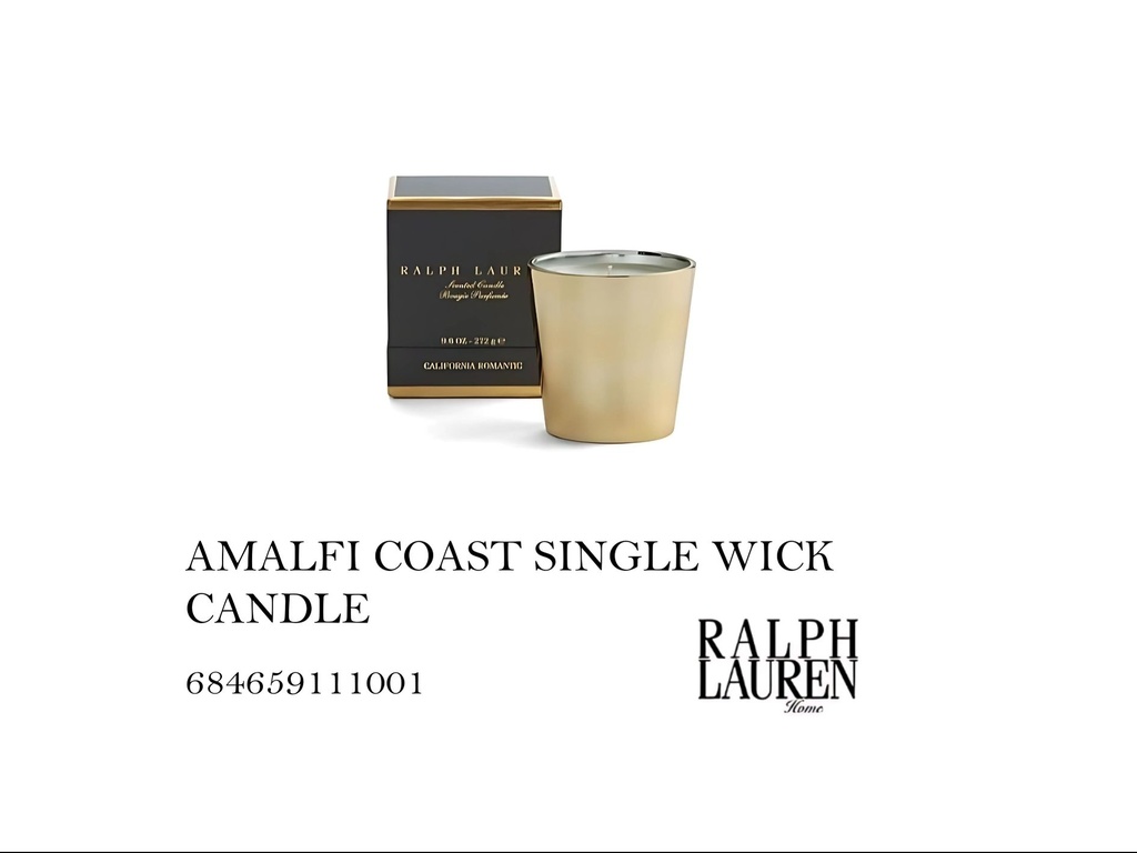 AMALFI COAST SINGLE WICK CANDLE