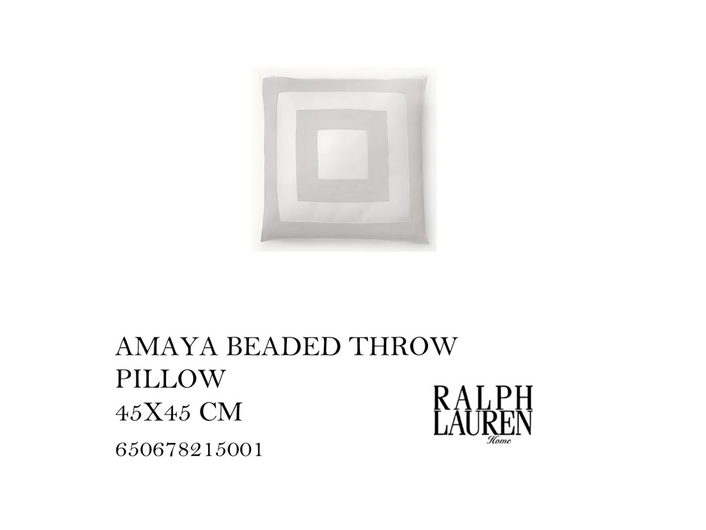 AMAYA HOLLYWOOD CREAM PILLOW