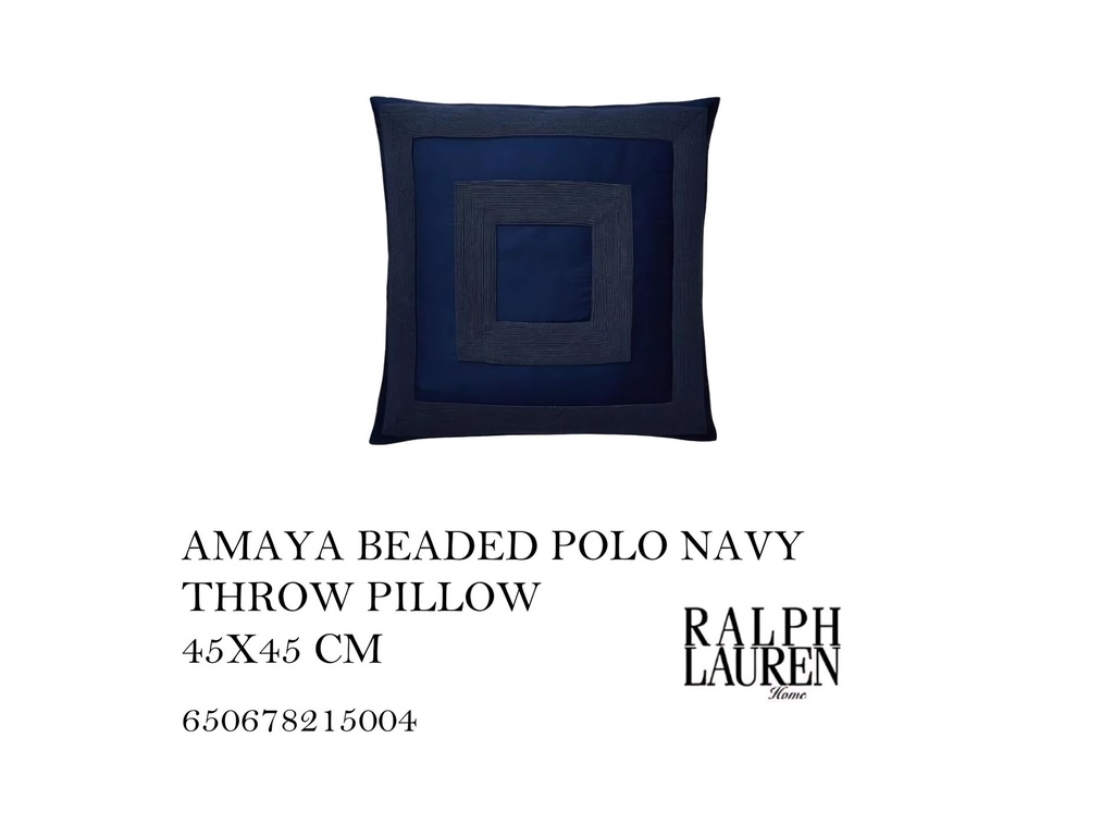 AMAYA POLO NAVY PILLOW