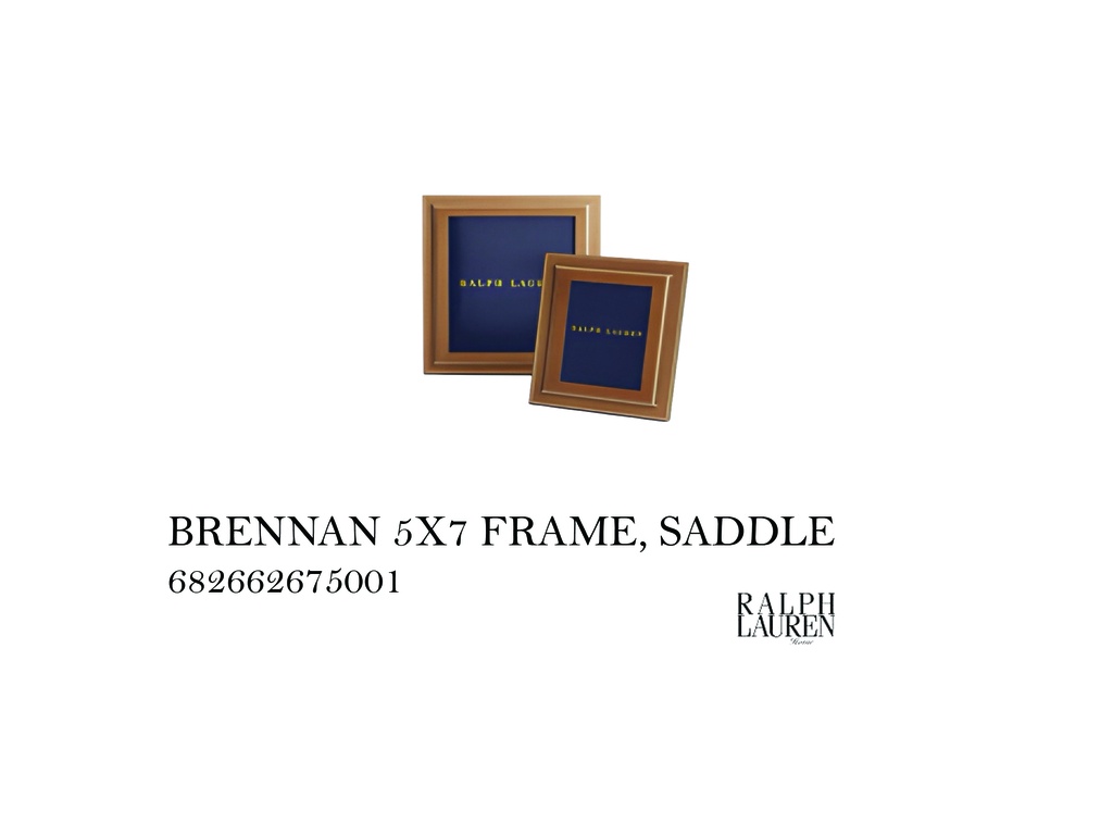 BRENNAN 5X7 FRAME, SADDLE