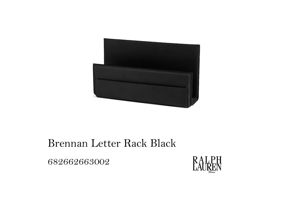 BRENNAN LETTER RACK, BLACK