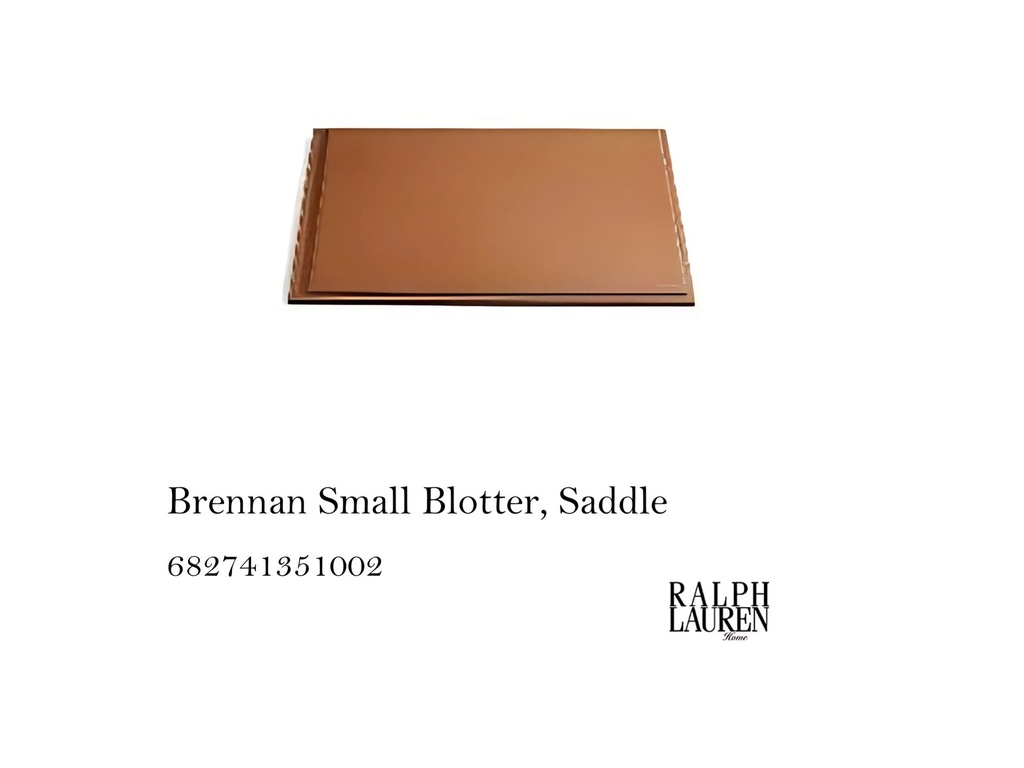 Brennan Small Blotter, Saddle